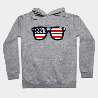 American Flag Sunglasses Hoodie